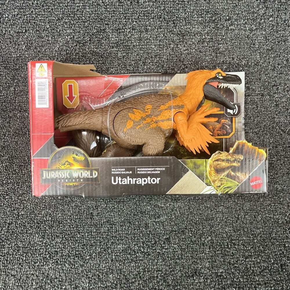 Jurassic World: Rebirth Mattel 2025 Wild Roar (UTAHRAPTOR) 4+ Brand New Release.